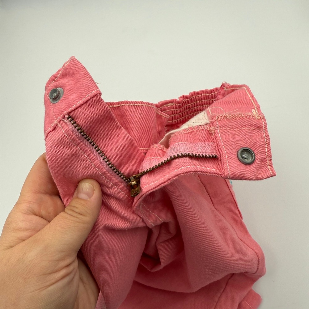 VTG 70-80s Garanimals Pink Kids 4-5T Pants Embroidered Hearts & Flowers, STAINED - Picture 13 of 14